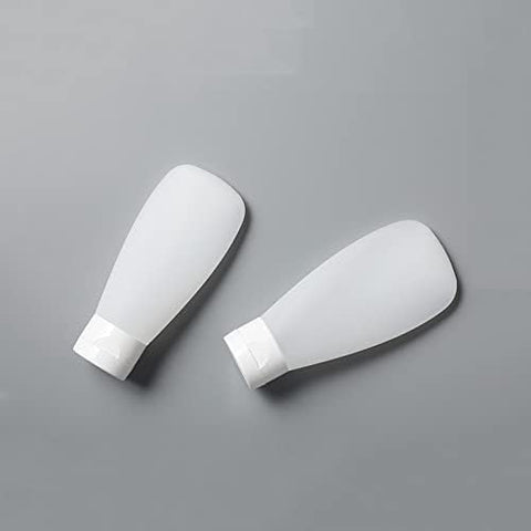 Willow 12Pcs 100ml/3.4oz Clear Plastic Empty Refillable Cosmetic Soft Tubes Squeeze Travel Bottle with Flip Cap