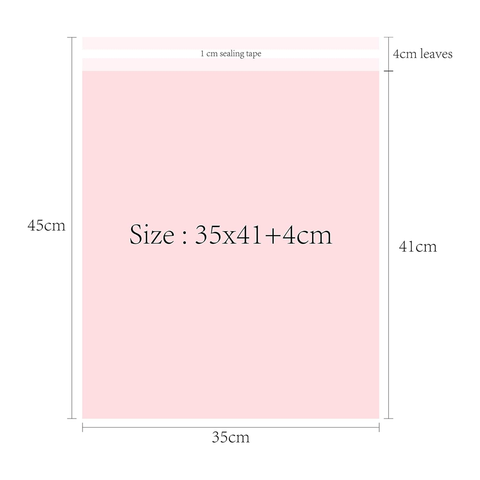 50Pc Pack 35x41 Cms Self-seal Adhesive Courier Storage Bags Mailer Postal Shipping Mailing Bags Pink Matt - Willow