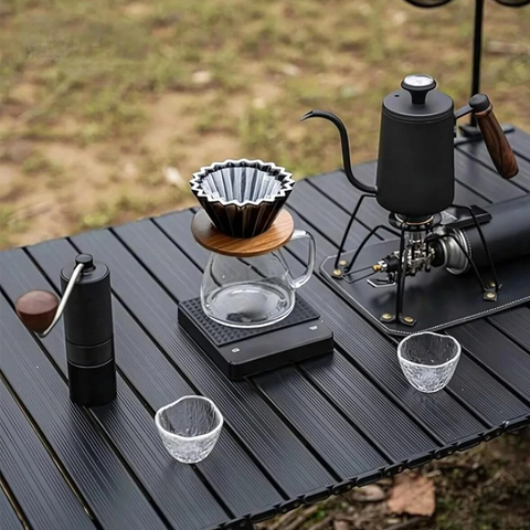 Premium Portable Pour-Over Coffee Maker Set 21Pcs – Complete Travel Brewing Kit