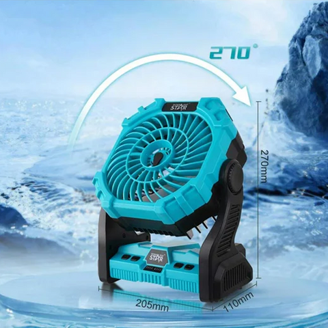 Misting Table Fan – Portable Cooling with Fine Mist for Tents, Desks, Camping & Outdoor Use