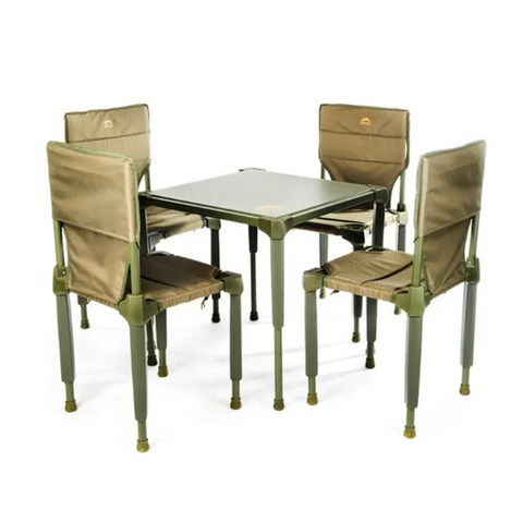 Olmecs Portable Aluminum Folding Table Outdoor Camping Table and Chair