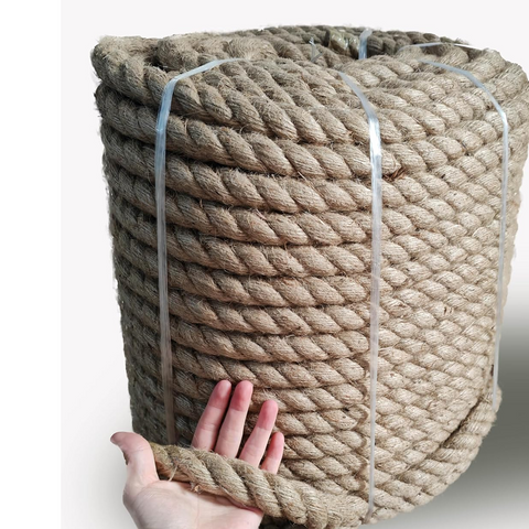 Strong Hemp 25mm x 91.4 mm  Twine Cord for DIY Crafts, Decoration, Gift Wrapping, Garden, Boating, Hanging and Packing and Pets - Eco-Friendly, Durable Utility Rope (4mm To 32mm)