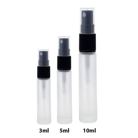 120 Pc Pack 3ml Mini Frosted Plastic Spray Bottle for Perfume (3ml) - Willow