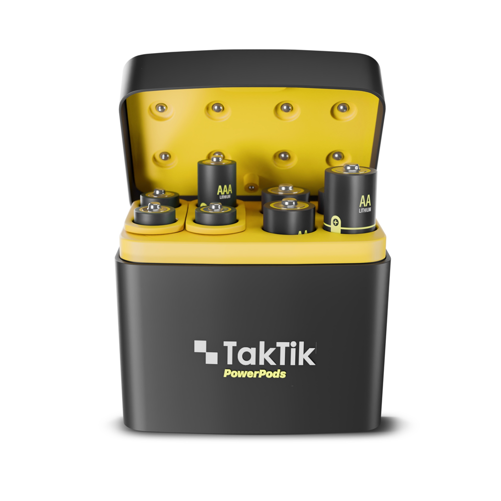 Taktik Powerpods Batteries With Charger with 8 Rechargeable 5V Batteries