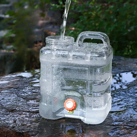 Home Water Storage Container Camping Water Storage Carrier with Faucet