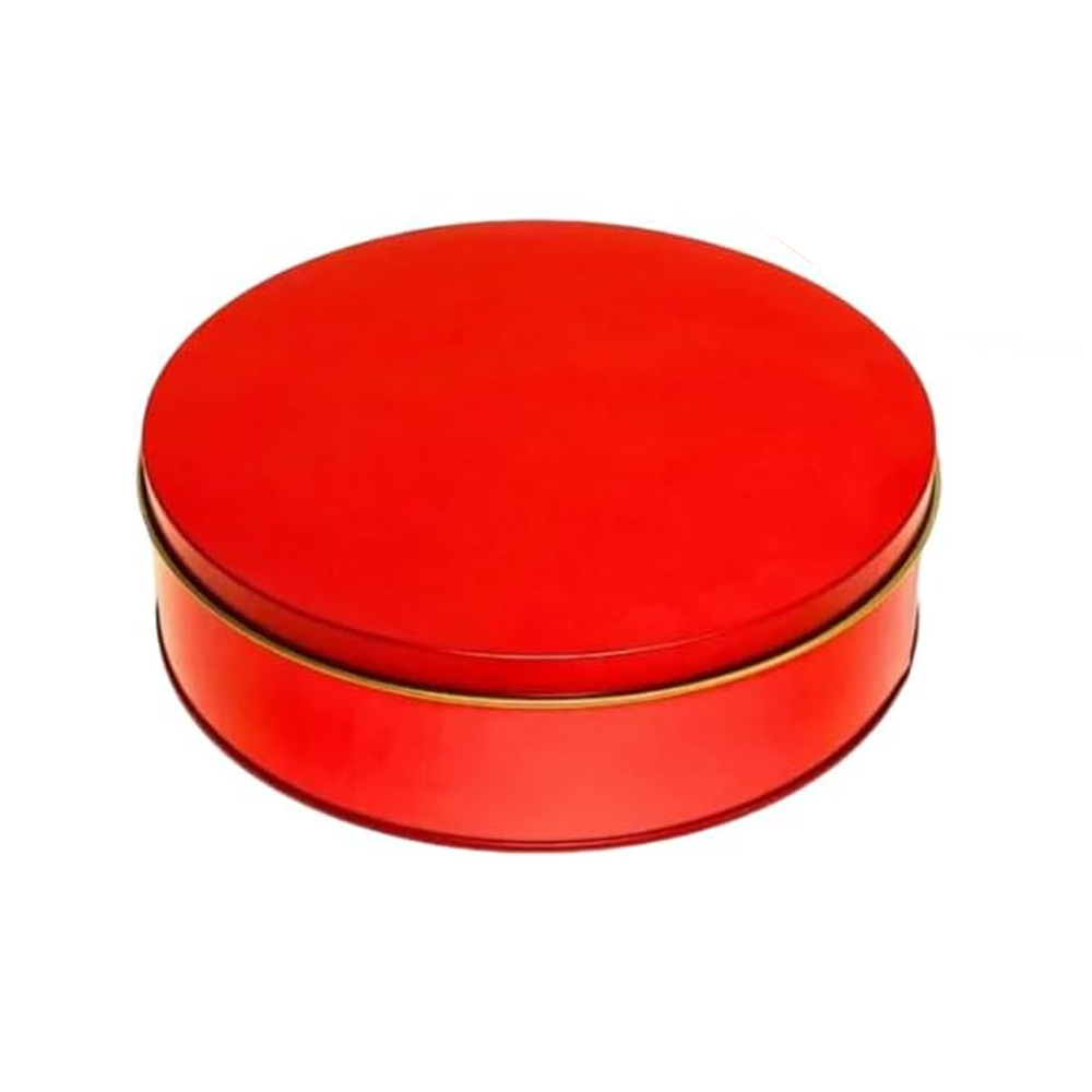 12Pc-Pack Empty Round Metal Tins (20x6.5 Cms) - Willow