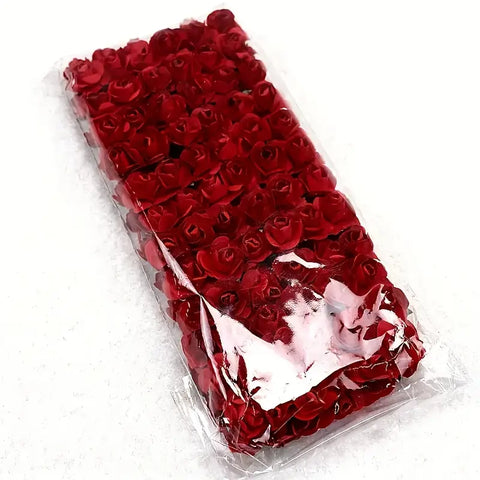 Willow 0.5" Mini Paper Flowers for Crafts Paper Roses for Scrapbooking  Card Decoration 144pcs