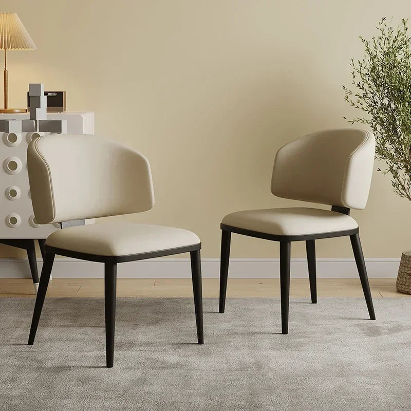 Olmecs Home and  Hotel Restaurant and Office Visitor Chair (beige)
