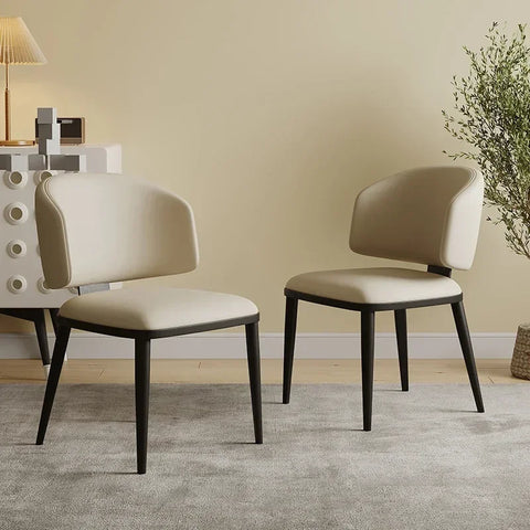 Olmecs Home and  Hotel Restaurant and Office Visitor Chair (beige)
