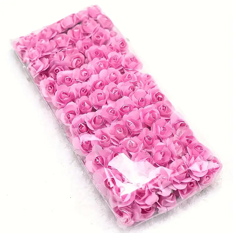 Willow 0.5" Mini Paper Flowers for Crafts Paper Roses for Scrapbooking  Card Decoration 144pcs