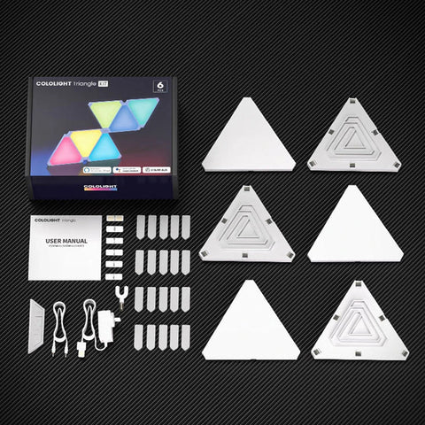 Cololight RGB Triangle Light Starter Kit | 6 Pcs