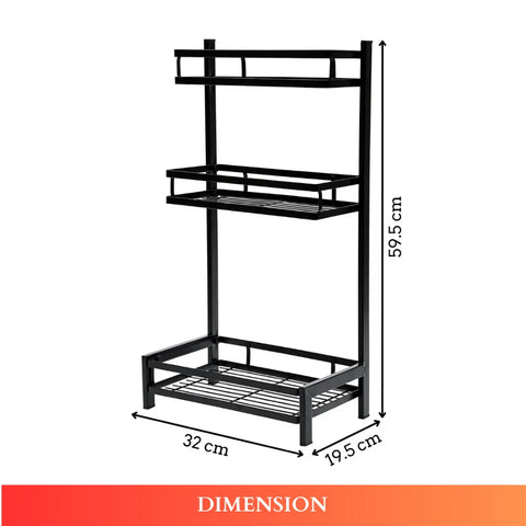 3 LAYER COUNTERTOP SPICE RACK