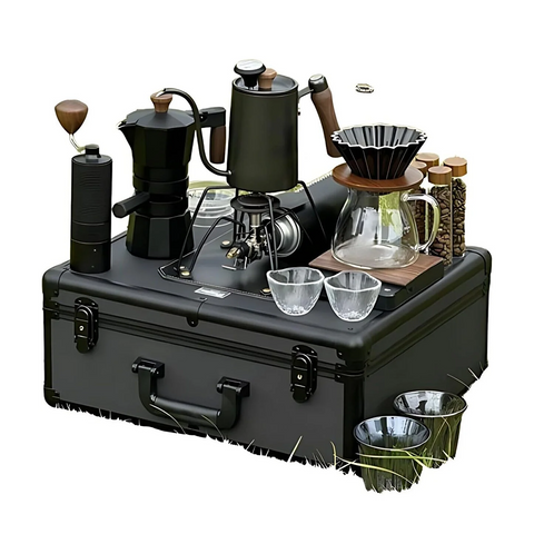 Premium Portable Pour-Over Coffee Maker Set 21Pcs – Complete Travel Brewing Kit