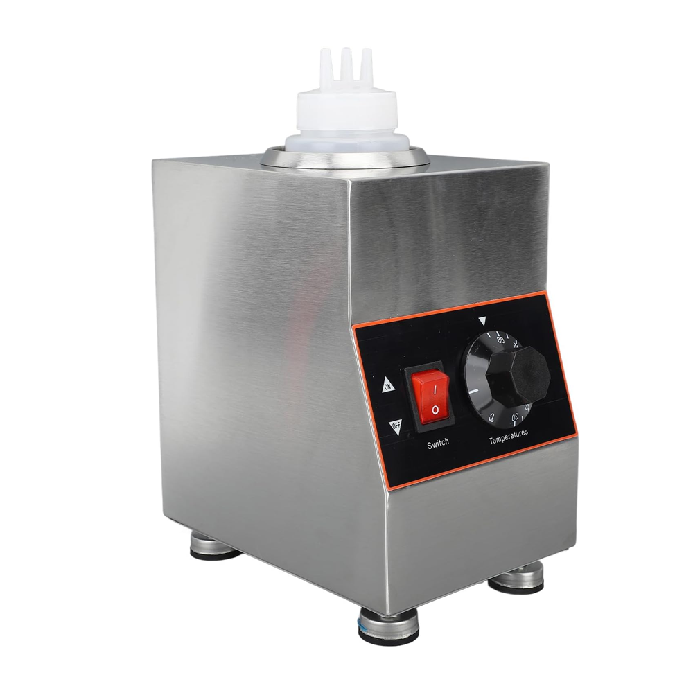 Electric Cheese Sauce Warmer, Nacho Bottle Warmer Hot Fudge Dispenser With 650Ml Squeeze Bottle