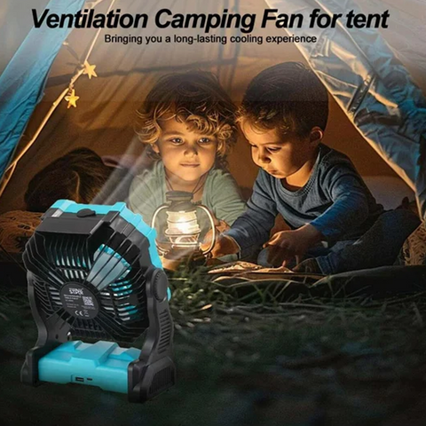 Misting Table Fan – Portable Cooling with Fine Mist for Tents, Desks, Camping & Outdoor Use
