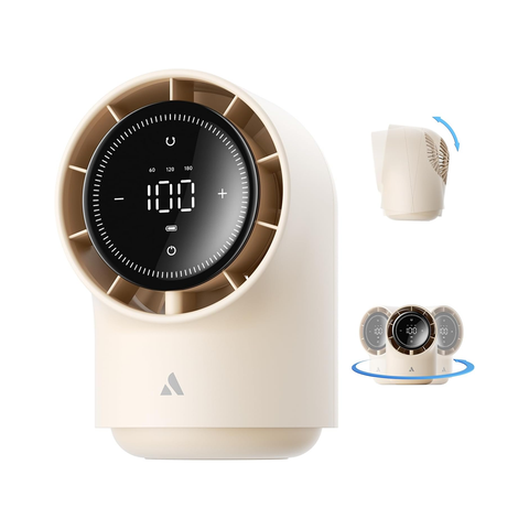 Aecooly Touch Control Desk Fan with LED Display & 8000mAh Battery
