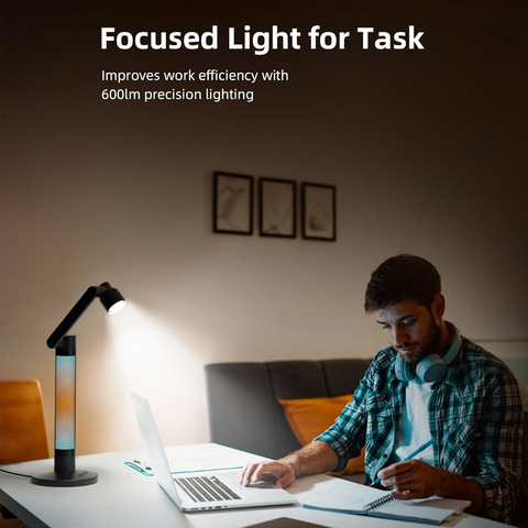 Smart Desk Lamp,Sunset Light and Ambient Light with Million RGB Color
