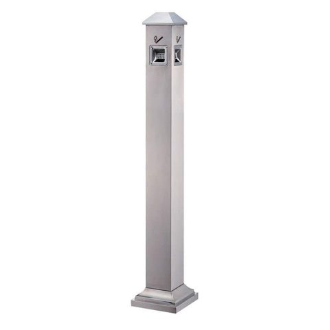 Vertical Trash Ashtray For Hotel, Mall, Smoking Room, Stainless Steel Smoke Extinguishing Pillar
