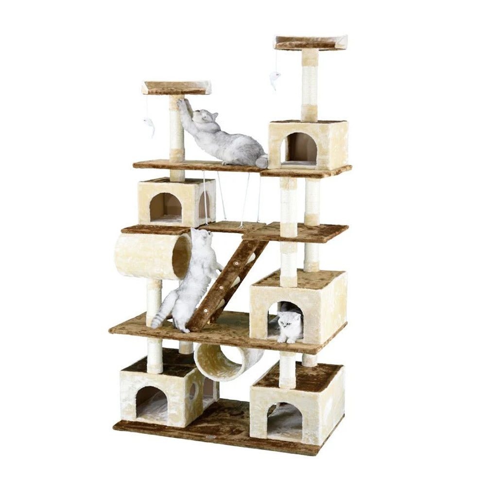 Go pet club 87″ cat tree climber with swing for cats