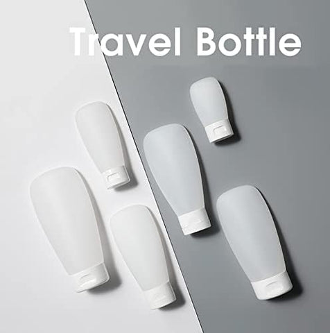Willow 12Pcs 100ml/3.4oz Clear Plastic Empty Refillable Cosmetic Soft Tubes Squeeze Travel Bottle with Flip Cap