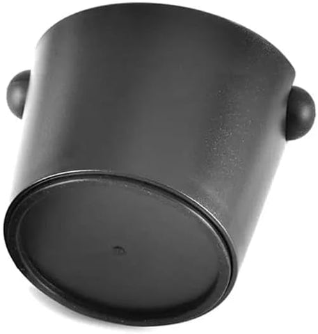 Olmecs Big Coffee Knock Box Shock-Absorbent Durable Barista Style With Removable Knock Bar and Non-Slip Base (Black)