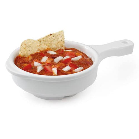 Olmecs Soup Bowl with Handle, 12 Ounce, White (Set of 12Pcs)