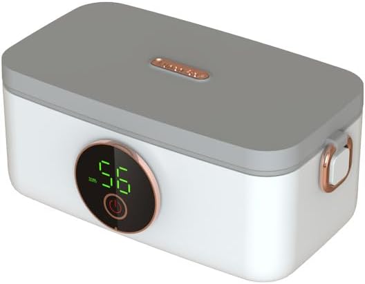 Rechargeable Insulated Lunch Box FH-1 - Portable Electric Lunch Box Heaters Lunch Warmer with 1L Removable Stainless Steel Container