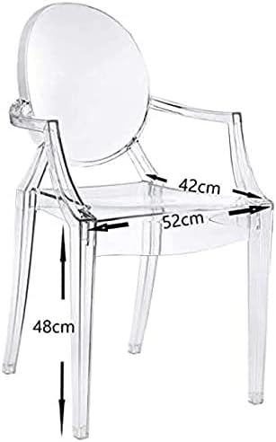 Olmecs Plastic Stool Transparent Color Acrylic Dining Chair Crystal Stool Bar