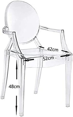 Olmecs Plastic Stool Transparent Color Acrylic Dining Chair Crystal Stool Bar