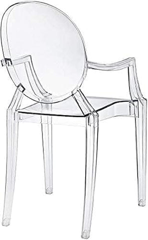 Olmecs Plastic Stool Transparent Color Acrylic Dining Chair Crystal Stool Bar