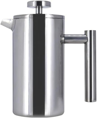 Olmecs 800ml French Press Coffee Maker, Sturdy Insulated Coffee Press, Stainless Steel Mini Camping Coffee Make