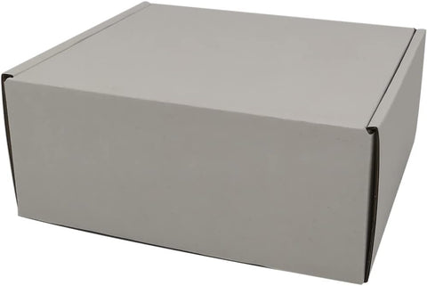50Pcs White Corrugated Kraft Shoe Box - 36X25X15 CM - Willow