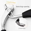 Olmecs Premium Nail Clippers, Modern Design with Stainless Steel Blade, Concave Edge & Wide Opening for Thick Nails