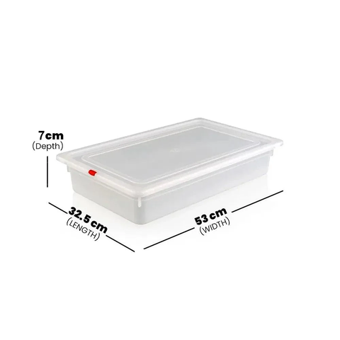 Olmecs PP 1/1 Full Size Food Pan-2 With Air Tight Lid 53x32.5x7