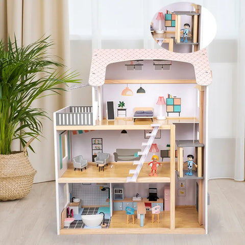 Little Angel Wooden Dollhouse Furniture Set
