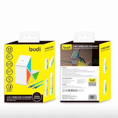 Budi WL4600W 15W Magnetic Charging Station with Touch Module