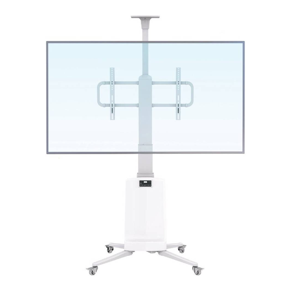 Motorized Versatile Professional Mobile Cart for Extra Large TV Smart Board and Video Conference Room Solution