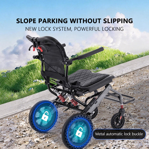 Ultra Lightweight Foldable Manual Wheelchair – Travel Friendly & Easy Carry
