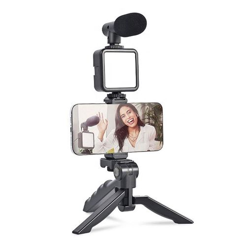Plokama PK-773 Video Making Tripod Kit With LED Light, Microphone & Wireless Remote