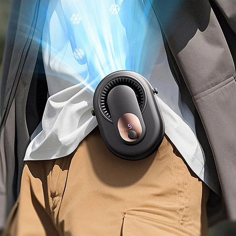 4-Speed Hanging Waist & Neck Fan with Digital Display