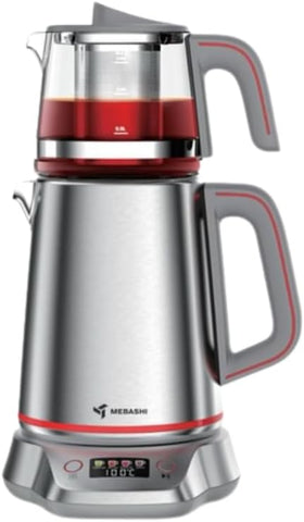 MEBASHI Tea Maker, 2L Kettle and 1L Teapot, Digital Display