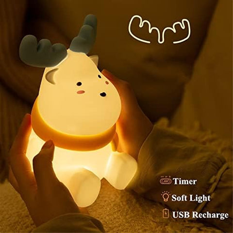 Christmas Reindeer Night Light USB Rechargeable