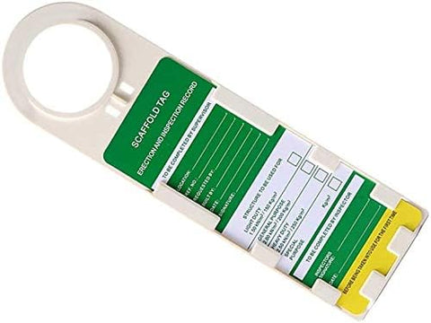 10 Pcs Scaffold Status Holder and Tags Scaffolding Safety Inspection Tags