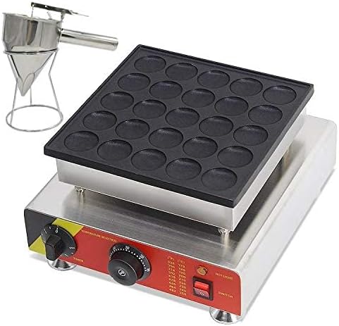 Olmecs 25 Holes Snack Equipment Commercial Mini Pancakes Maker