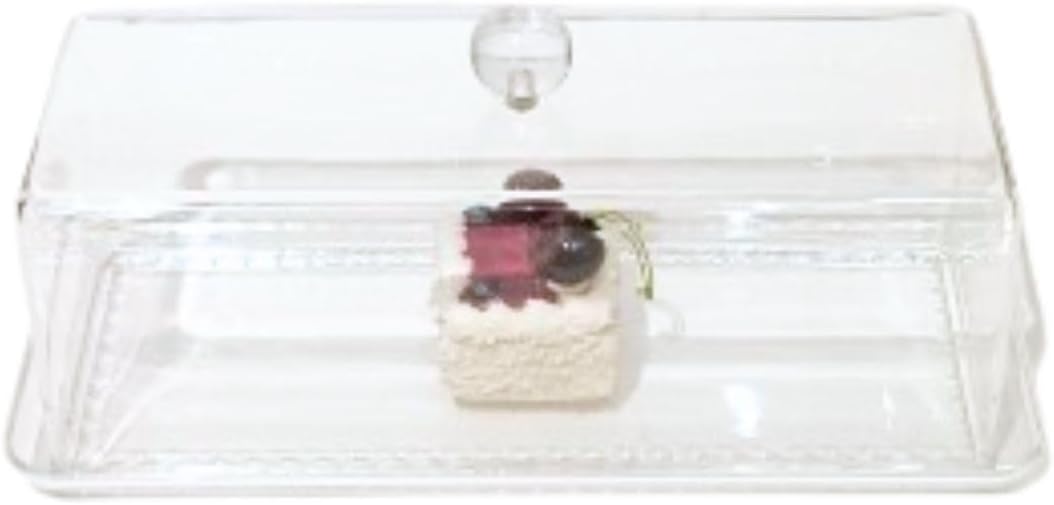 Liying Rectangular Cake Tray With Acrylic Display Cover Lid