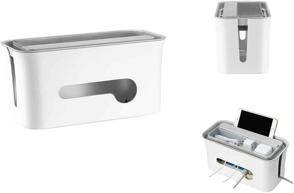 Navodesk NAVO Cable Management Box, Cable Organiser for Desktop
