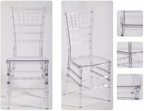 Olmecs Casper Modern Acrylic Stacking Kitchen ,Fully Assembled (Transparent)