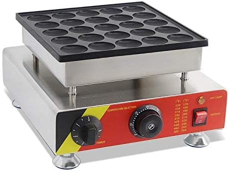 Olmecs 25 Holes Snack Equipment Commercial Mini Pancakes Maker