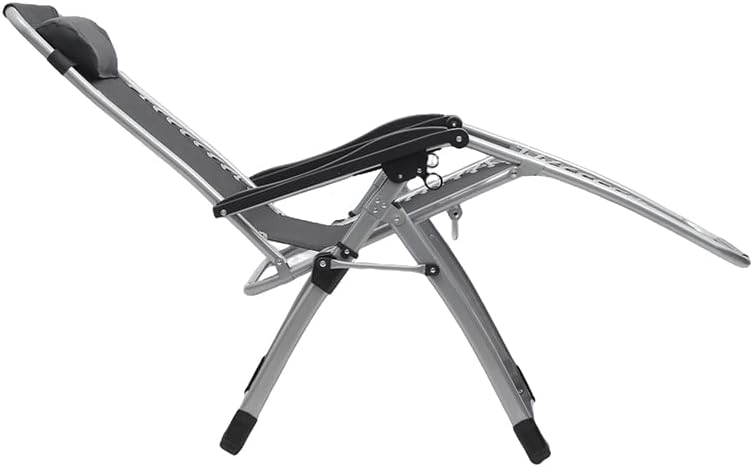 Olmecs Portable Folding Camping Chair Fishing Camping Chair (BLACK MESH WHITE FRAME)