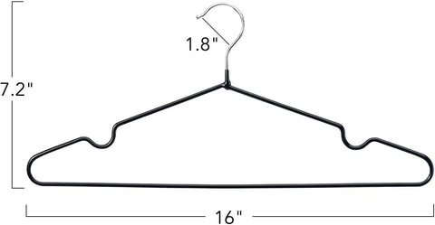 Willow Metal Hangers with Rubber Coating (30Pc Pack)